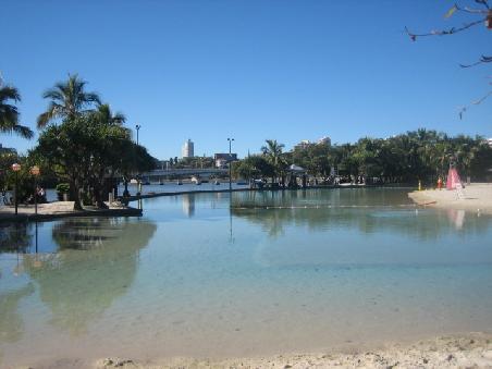 Am City Beach in South Bank.