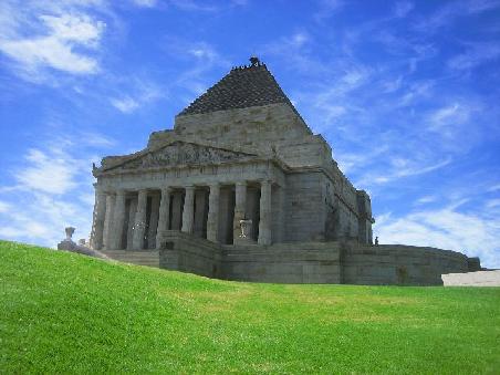 Shrine of Remembrance...ein Denkmal an die Opfer des 1. Weltkrieges.