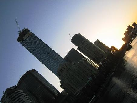 Andere Aufnahme von der Skyline.