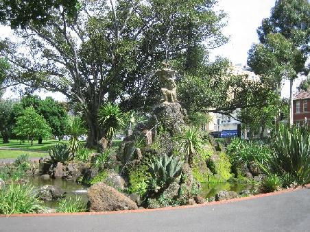 River God Fountain im Fitzroy Garden.