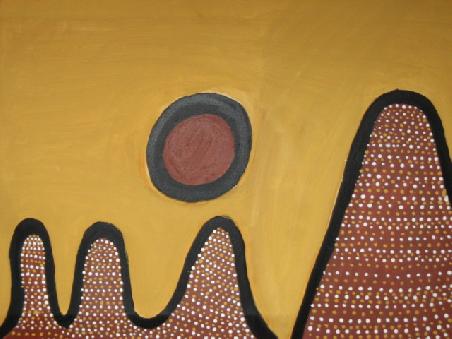 Aboriginal Ausstellung im National Museum.