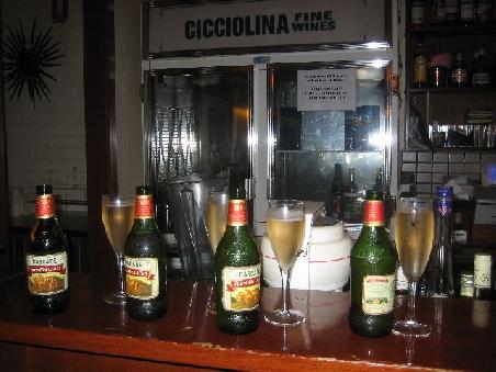 Bier und Champagner...