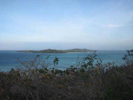 Aussicht vom Hügel der Insel.