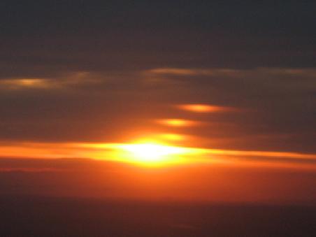 Und Sydney begrüßte mich mit einem Sonnenuntergang.