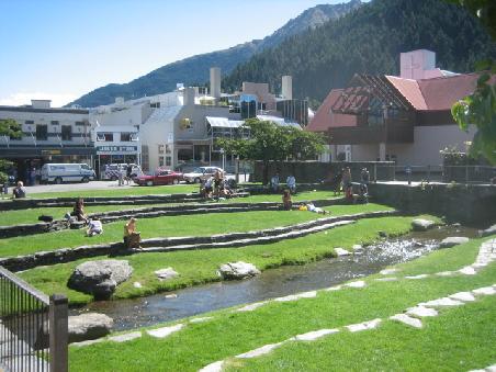 Garten in Queenstown.