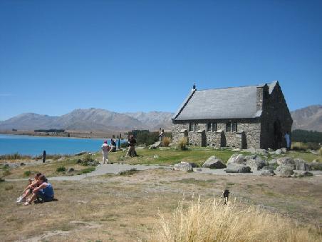 Und hier das meistfotografiertestes Motiv in Neuseeland, Church of the good Shepherd.
