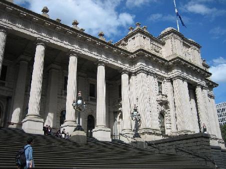 Das Parlament von aussen.