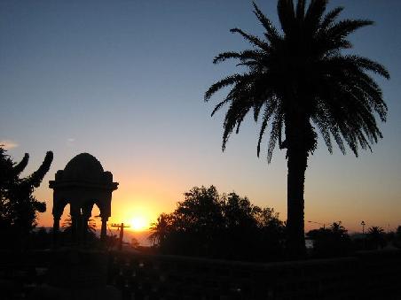 Fuer die Romantiker unter euch, Sonnenuntergang an der Esplanade in St. Kilda.