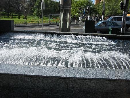 Brunnen am Flagstaff Garden in der City.