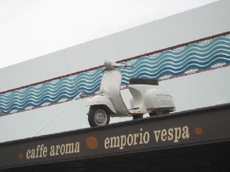 Witzige Aufmachung fuer ein Cafe.