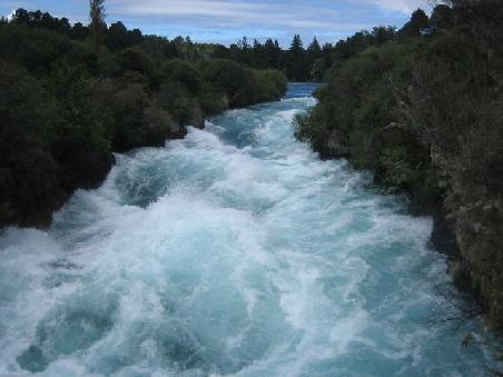 Huka Falls auf dem Weg nach Rotorua.