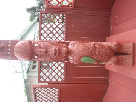 Die naechsten Bilder entstanden an einem Platz wo die Maori Feiern abhalten.