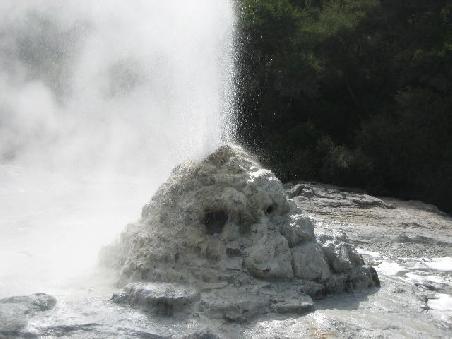 So eine kleine Abkuehlung mit ein paar Wasserspritzern tat ganz gut.