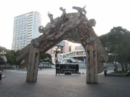 Am Aotea Square.