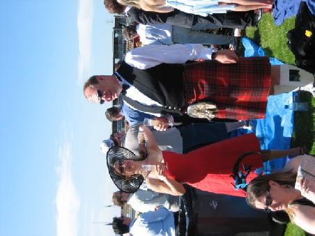 Auch die schottische Kleidung war angesagt beim Cup Day!