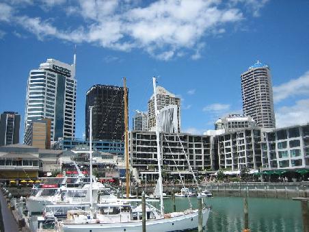 Auckland Hafen.