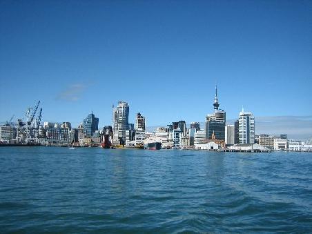 Nochmal der Blick auf Auckland.