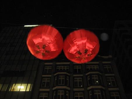 Chinesiche Lampen in der Queens Street.
