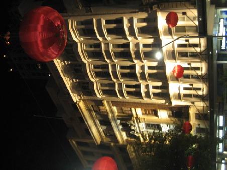 Queens Street by night.