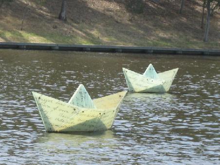 Lustige "Kultur" im Torrens River.