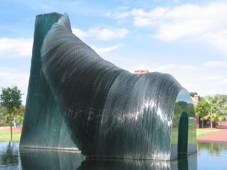 "Kultur" im botanischen Garten.