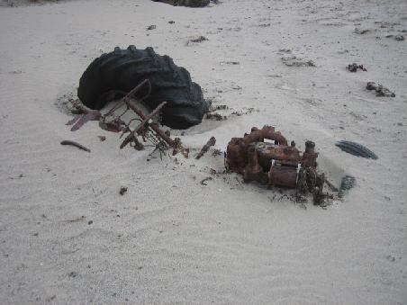 Dieser Traktor hat sich hoechstwahrscheinlich fuer immer verabschiedet.