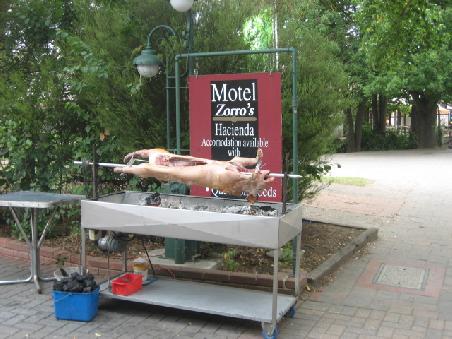 ...eher dann Schweinefleisch, bei uns wuerde man dies klassisch als Spanferkel bezeichnen.