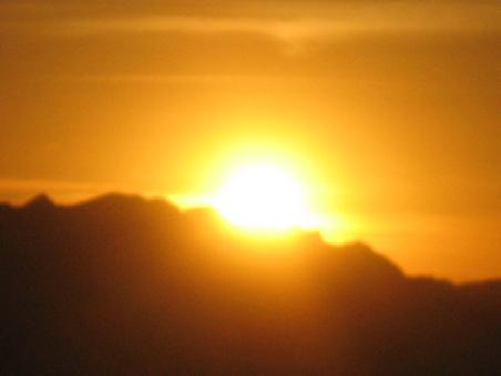 Und schon ist die Sonne am untergehen.
