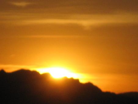 Sonnenuntergang.