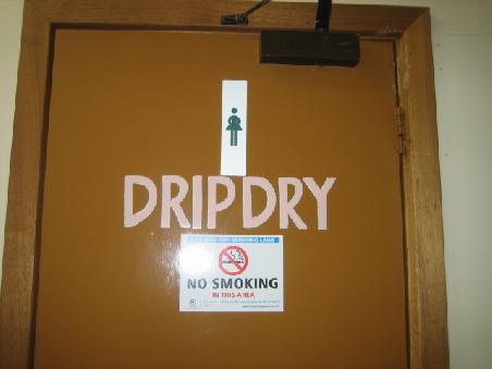 Die Damentoilette im "Elsewhere Hotel".