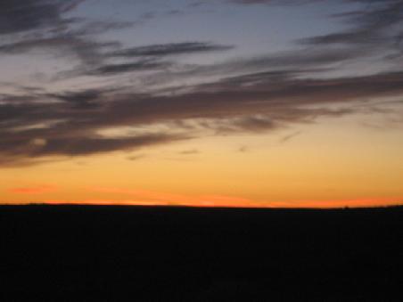 Sonnenaufgang in William Creek.