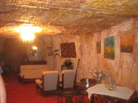Wohnung der Minenarbeiter,hier das Wohnzimmer.
