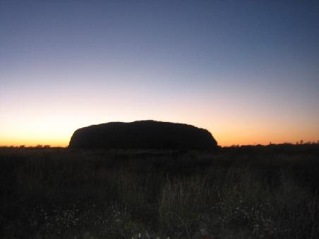 Sonnenaufgang Uluru.