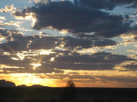 Sonnenuntergang.