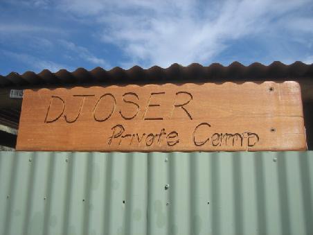 Hier unser Camp am Kings Canyon. Und der Beweis das Djoser auch hier ist.
