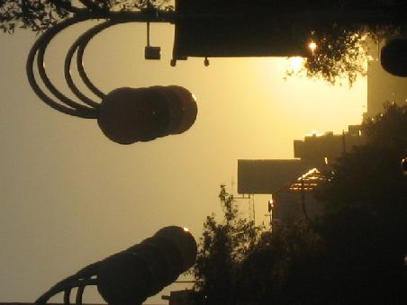 Sonnenuntergang in der Murray Mall.
