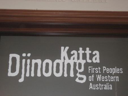 Die Aborigional People duerfen natuerlich nicht fehlten, Im West Australien Museum fotografiert.