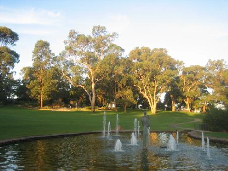 Wasser im Kings Park.