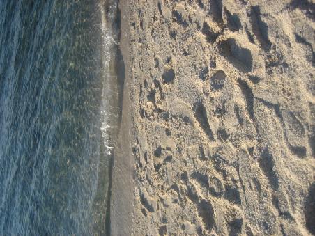Shell Beach mit Meer.