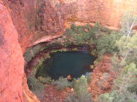 Circular Pool von oben.