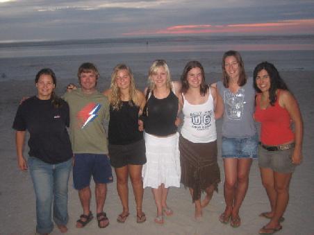 Gruppenbild am Beach.