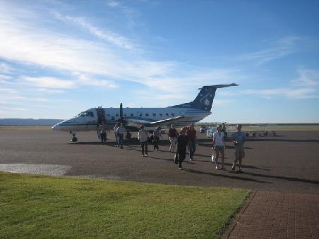 Das war unser Flugzeug.