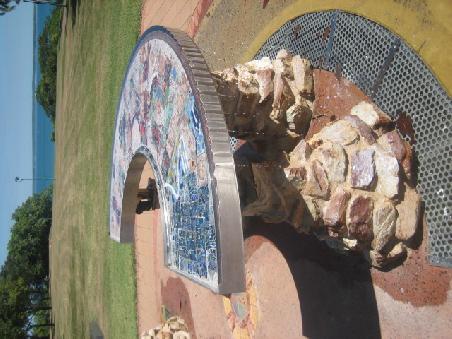 Wasserspiel im Bicentennail Park.