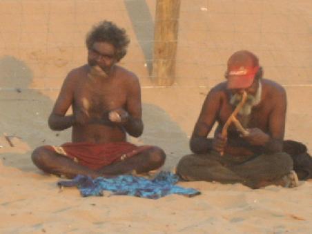 Aboriginal People am Mindil Beach.
