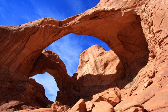 Der Double Arch im Arches National Park in Utah