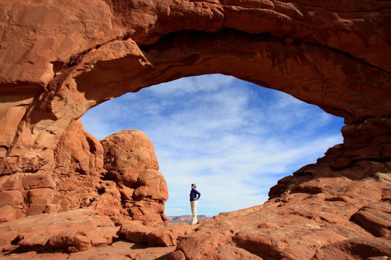 North and South Window stehen zu Beginn des Arches Parks