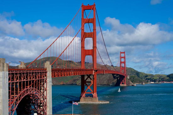Die Golden Gate Bridge, Wahrzeichen von San Francisco