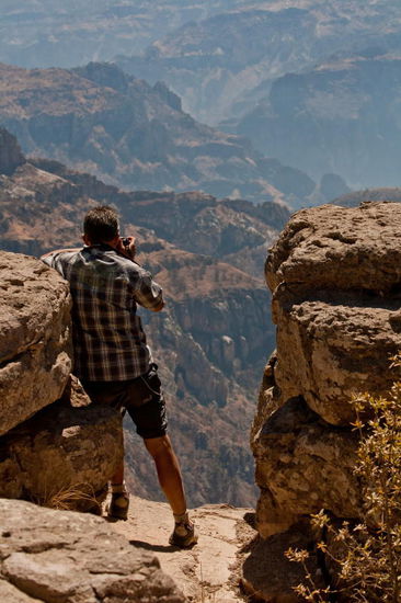 Achtung! Fotograf bei der Arbeit