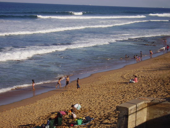 durban beach.
