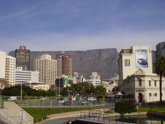 der tafelberg aus der citysicht